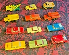 Vintage Matchbox Lot 12 Lesney 1960s BP Wrecker Fire Chief Euclid Taxi L@@K