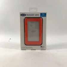 New LaCie Portable Rugged Mini 2TB USB-B to USB-A HDD LAC9000298
