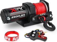 2500lbs Electric Winch 12V Synthetic Rope Nylon Towing Winches