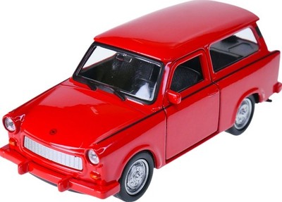 Welly Trabant P601 Kombi Red 1:34 1:39 Scales 4.5 Inch Diecast Model in Box