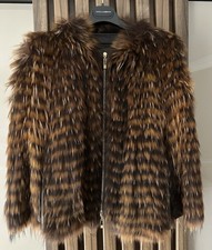BIMBA Y LOLA Damen    Pelzjacke/ Leder Gr. 34...