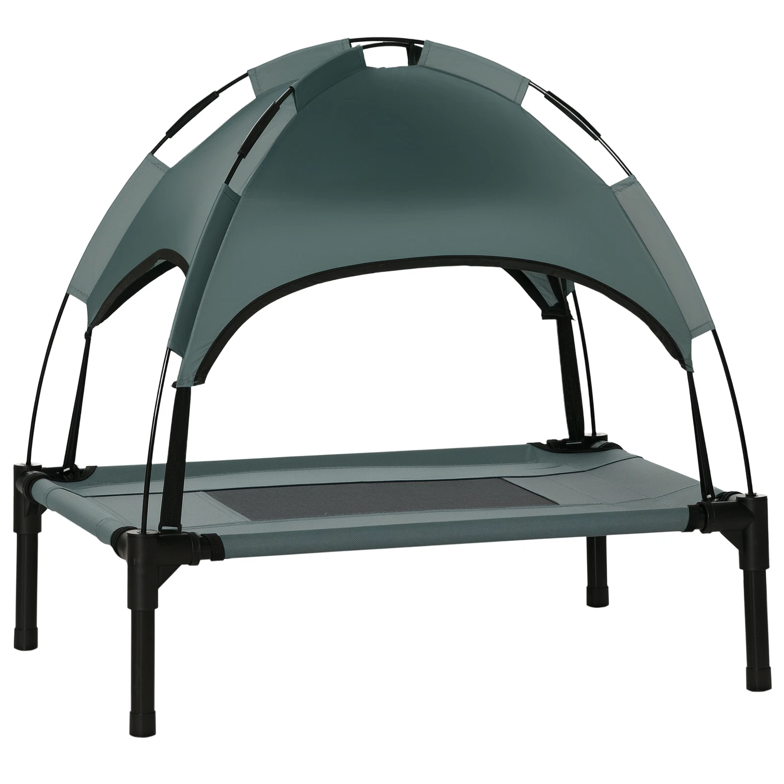 PawHut 61cm Elevated Dog Bed Cooling Raised Pet Cot UV Protection Canopy Grey
Opens in a new window