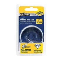 QEP 2 in. Diamond Hole Saw for Grinders, Diamond Grit Edge, 10473