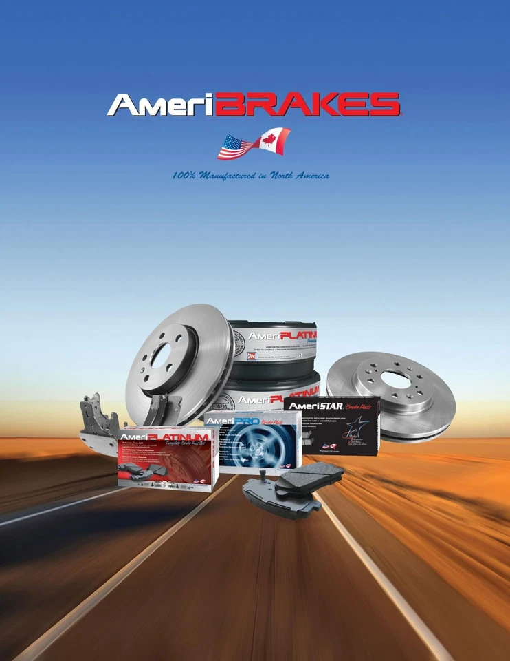 Front & Rear Coated Brakes Rotors & Ceramic Brake Pads For 2009-2013 Matrix 1.8L - Image 2 of 4