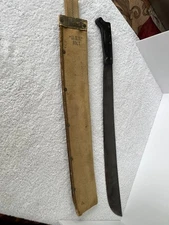 Original WW2 MK1 USN Machete Legitimus Collins & Co Marked 1943 With Scabbard