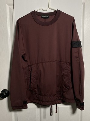 Stone Island Shadow Project Nylon-R Burgundy Pullover Sweatshirt Medium Rare