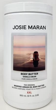 Josie Maran XXLWhipped Argan Oil Body Butter 32oz Vanilla Bean New Sealed