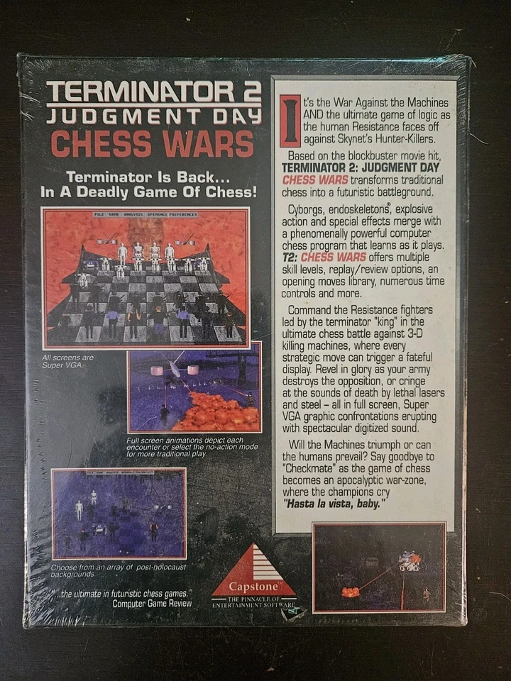 SEALED! UNOPENED Terminator 2: Judgment Day Chess Wars 1993 PC Video Game - Image 2 of 3