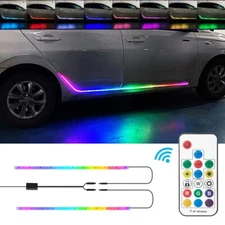 70'' RGB Running Board LED Lights Side Strips Bar Dreamcolors Wireless Remote