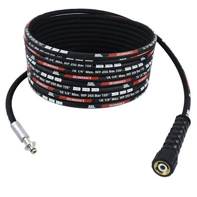 Manguera 250bar 5-30m para lavadora a presión Karcher manguera de alimentación con enchufe de 10 mm HD HDS