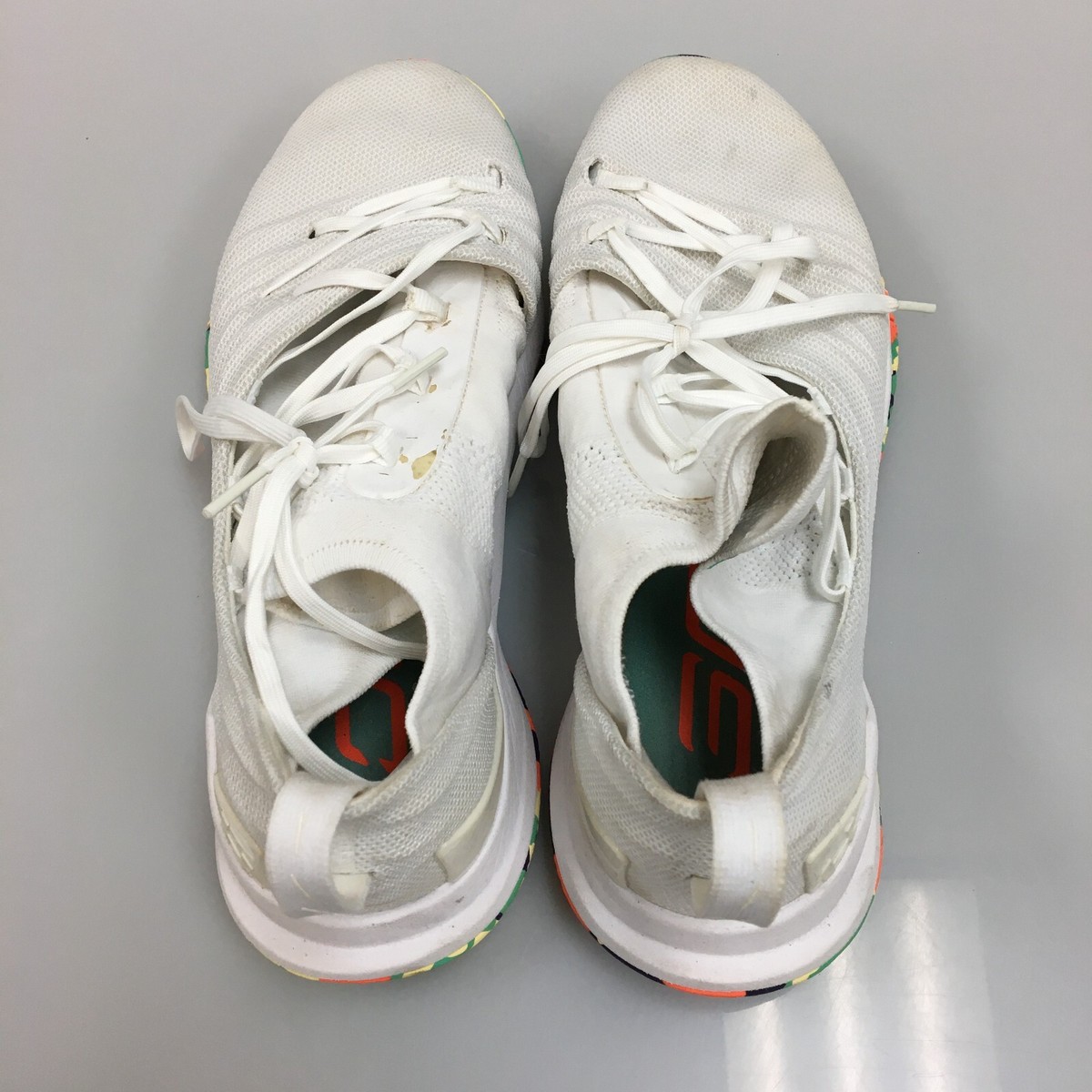 Under Armour Men\'s 14 Curry 5 Confetti Shoes White Athletic Sneaker 3020657-109 Under Armour Curry 5 “Confetti” US Men main image 3