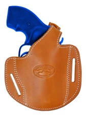 New Barsony Tan Leather Pancake Holster for Colt 2" Snub Nose Revolvers