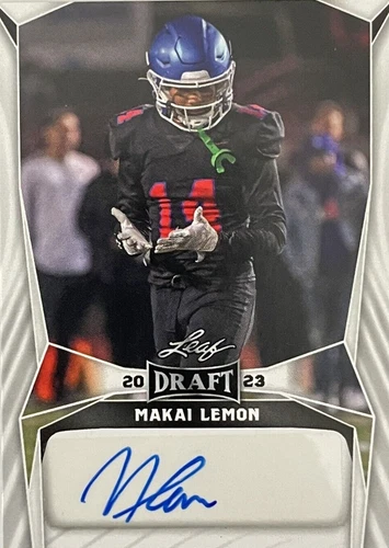 2023 Leaf Draft Makai Lemon #BA-ML1
