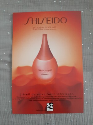 Werbepapier Parfum. Parfum Ad Shiseido Energizing von 1999