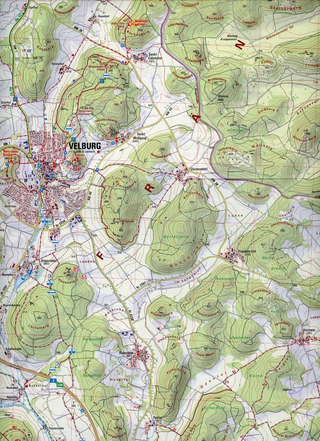 Thumbnail - Velburg 1 : 25 000. Rad- Und Wanderkarte | (land-)karte | Deutsch