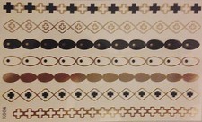 Once Temporary Flash Tattoo Gold Black 7 pieces Bracelet Neck Chain Body K4 WOW