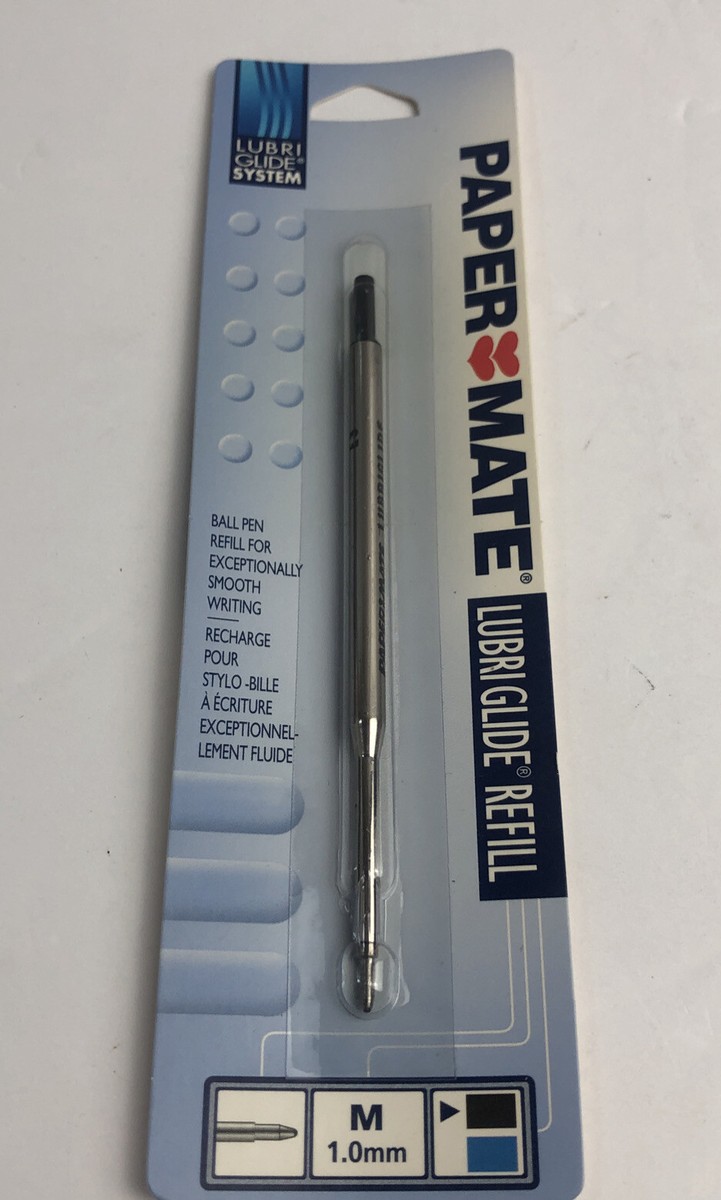 Paper Mate Lubriglide Refill BLACK Medium New in Sealed