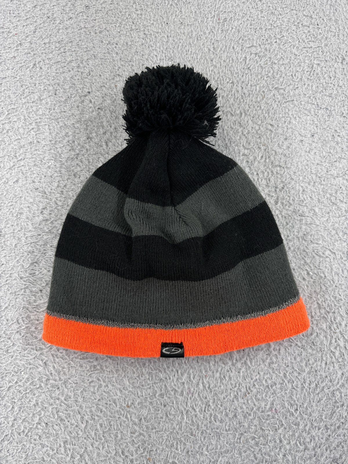 Champion Men's Gray & Orange Acrylic Knit Toque for Ski Snowboard Camping
