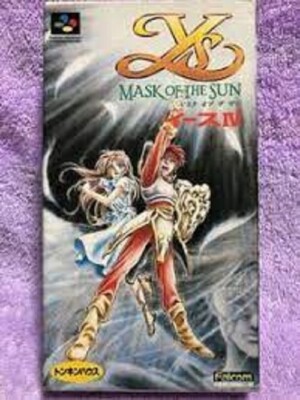 Used Tonkinhouse 1993 Ys 4 MASK OF THE SUN Nintendo Super Famicom SNES Retro JPN