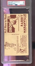 1936 R344 National Chicle Rabbit Maranville #3 How To Pitch The Drop PSA Card