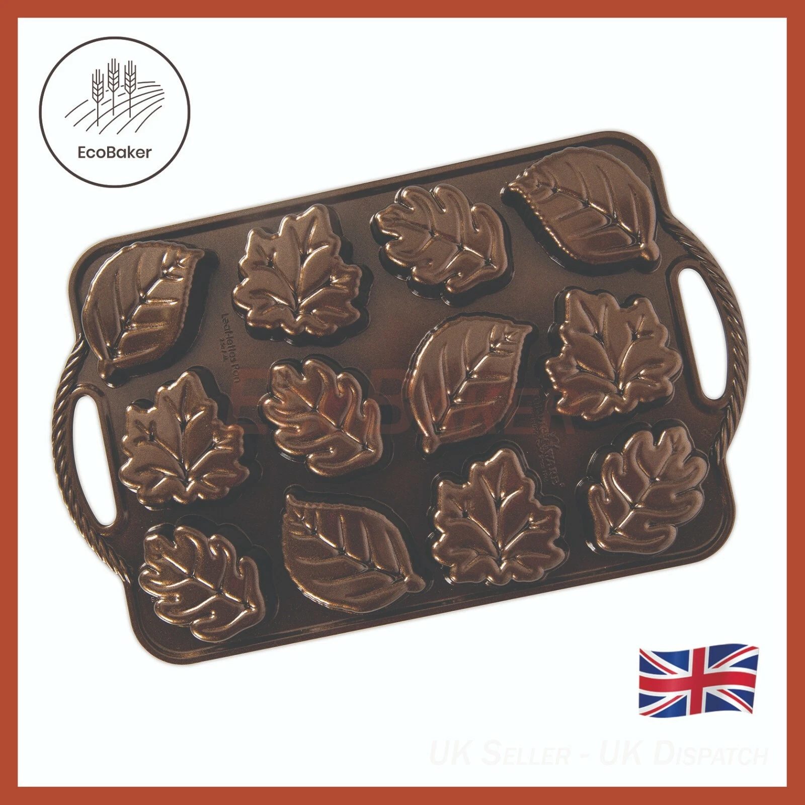 Nordic Ware 92348 - Leaflettes Cakelet Bundt Bundt® Pan - UK Dispatch