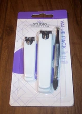 Studio Selection Value Pack Nail Clipper Toenail Toe Tweezers Catcher D6