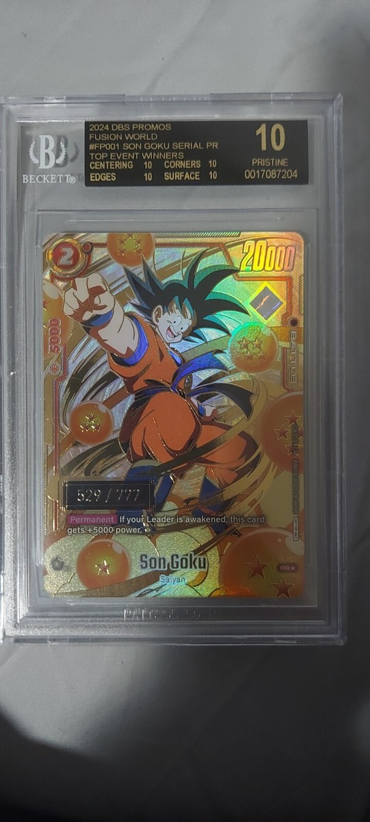 Son Goku Fusion World Serial 529/777 BGS 10 Black Label | eBay Son Goku Fusion World Serial 529/777 BGS 10 Black Label | eBay