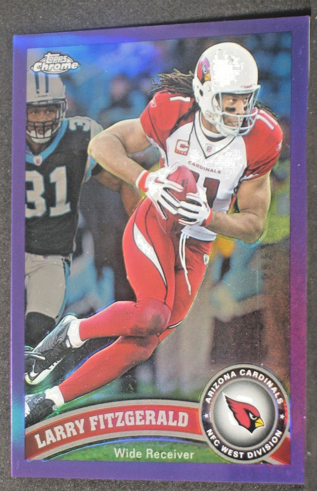 Larry Fitzgerald 2011 Topps Chrome Purple Refractor #80 (135/499) Cardinals