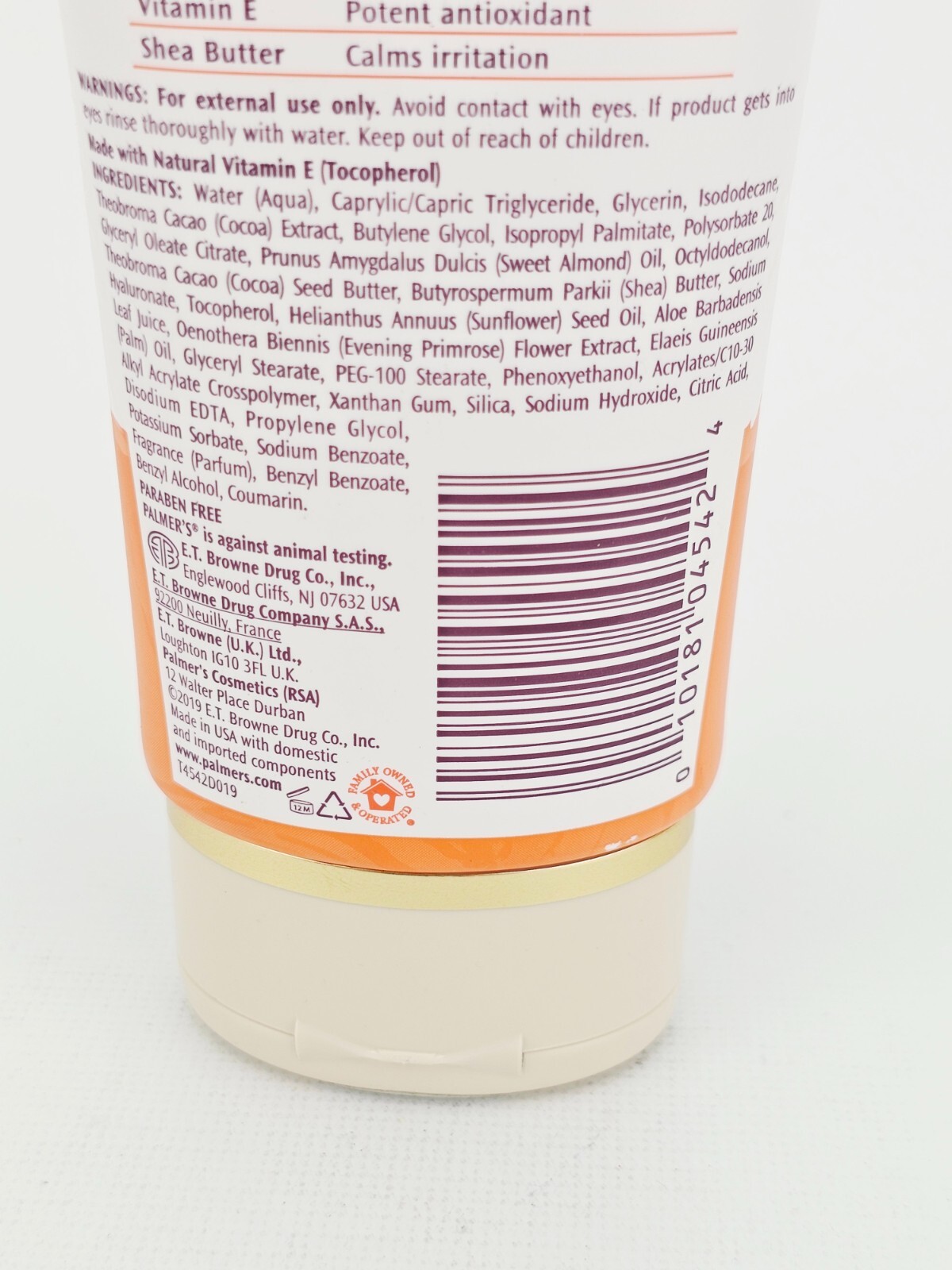 Palmers Cocoa Butter Skin Nourishing Calming Cream Cleanser Vitamin E 5.25 oz