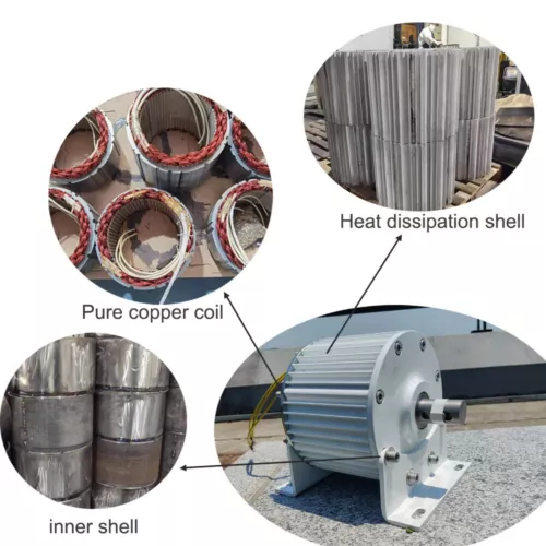 20KW 120V 220V 380V Gearless Permanent Magnet Generator Alternator Wind Turbine - Bild 4 von 20