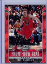 2018  Panini Contenders Optic #18 Lauri Markkanen Front Row Seat Red Ice