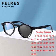 TR90 Photochromic Gray Presbyopic Glasses Men Premium Sunshade Sunglasses Reader