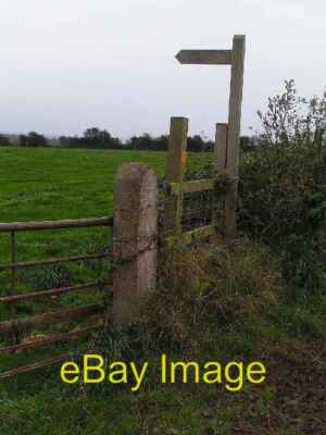 Photo 6x4 Footpath near Edderside One of the few features of note in this c2005