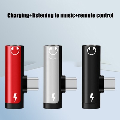 Gaming Essential Typ C 2 in 1 Aluminiumlegierung Audio Adapter für verbessertes Audio