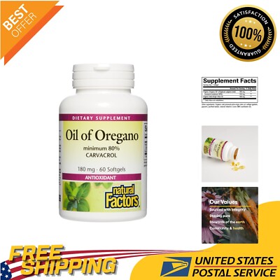 Pure Oil of Oregano 180 mg - Antioxidant Softgels with Extra Virgin Olive Oil
