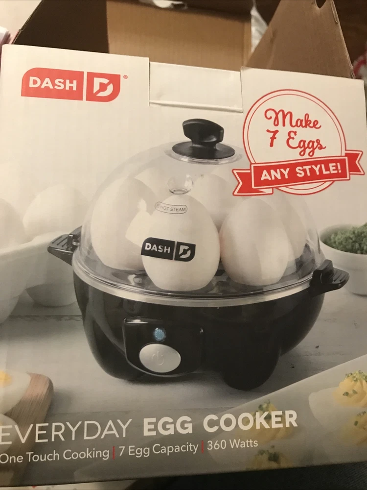 Dash One-Touch Egg Cooker 7-Egg Capacity 360W Fast Easy Breakfast