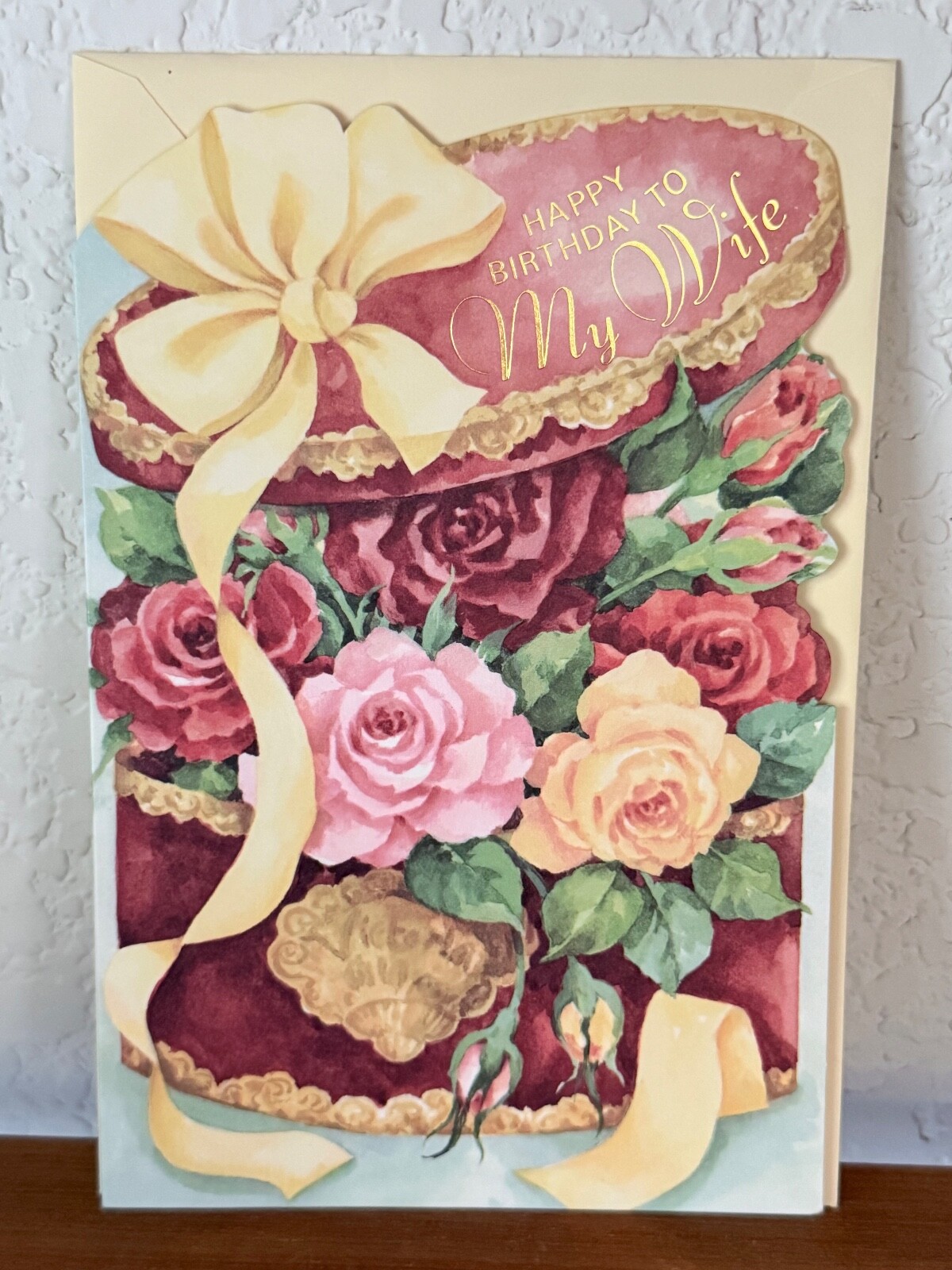 Vintage Simon Elvin "Happy Birthday To My Wife I Love You So..." Greeting Card