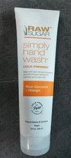 9 fl oz Raw Sugar Hand Wash Cold Pressed Raw Coconut & Mango Vegan
