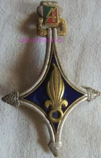 IN30088 - Badge 4° Co Saharan Scope Legion, Green Dark, Back Smooth Golden