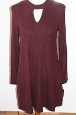 By & By Burgundy Sweater Dress Sz L NWT $49 L#470