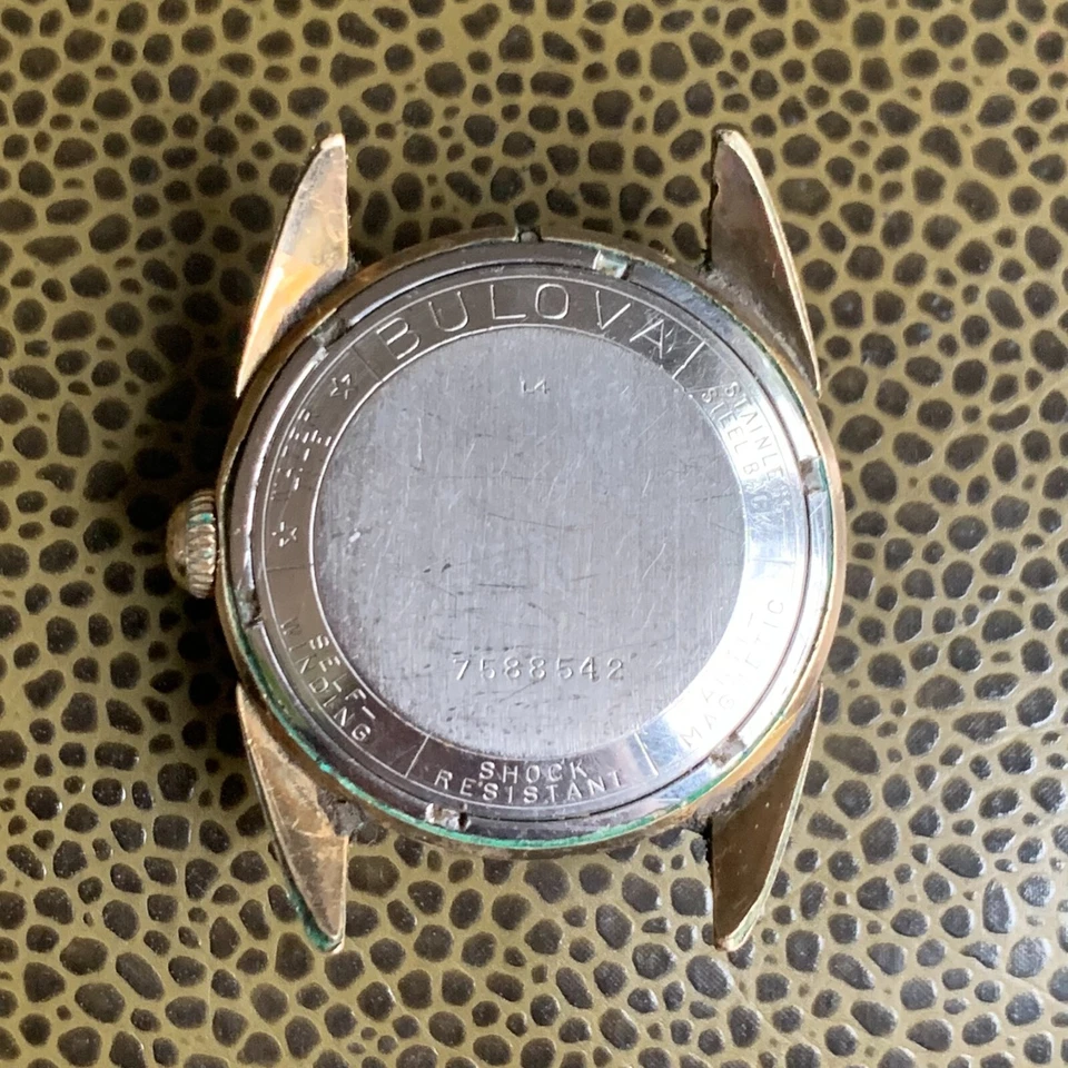 Reloj pulsera Bulova 1954 23 joyas automático esfera Sunburst funciona Foto 4 de 4