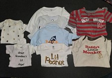 Lot Of 8 Newborn-3 Month Baby Clothes Carter's Old Navy Gerber Circo Pre-owned