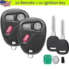 2 For 1999 2000 2001 Chevrolet Silverado 1500 2500 3500 Remote Fob Ignition Key