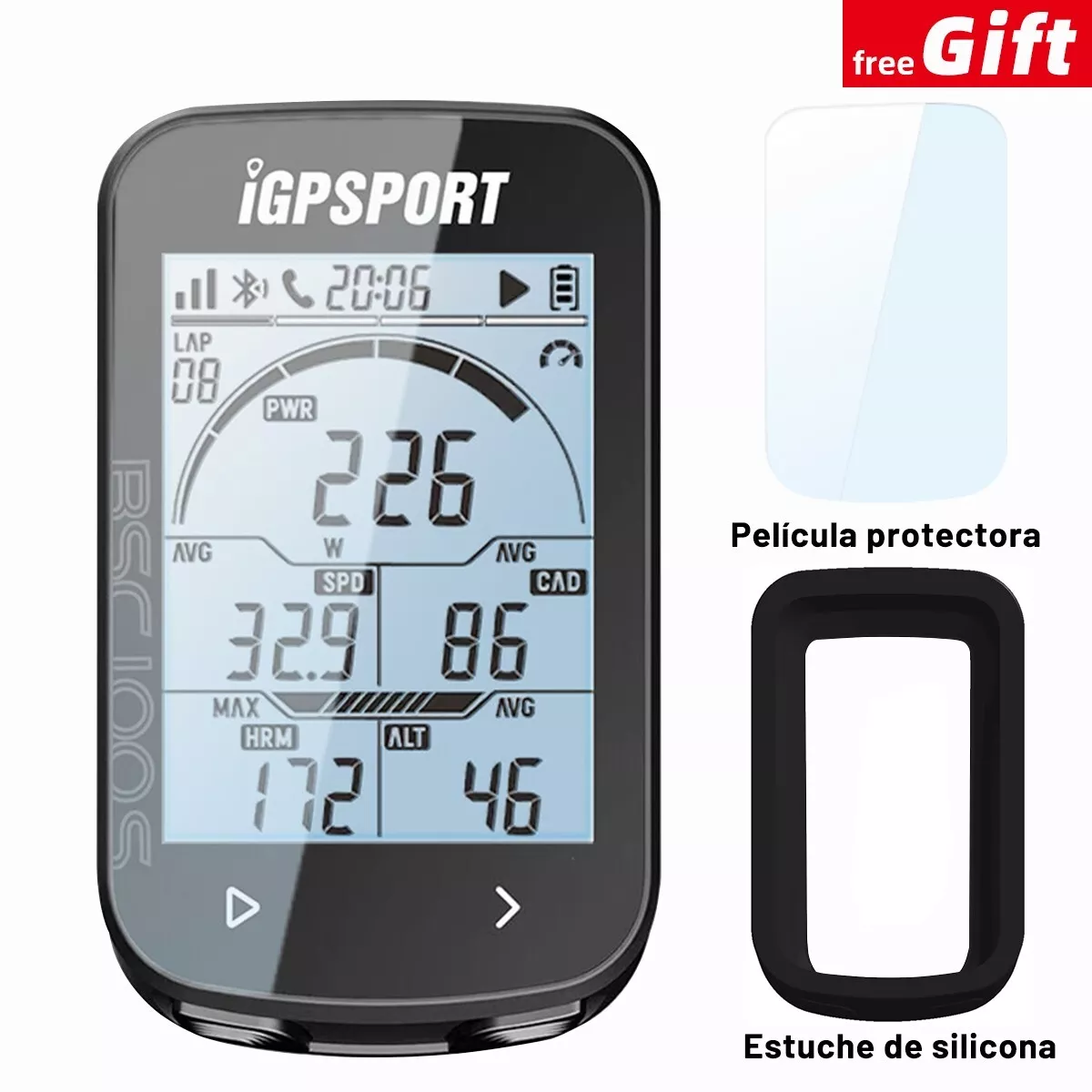 iGPSPORT BSC100S Fahrradcomputer GPS mit 2,6-Zoll-Bildschirm, ANT+