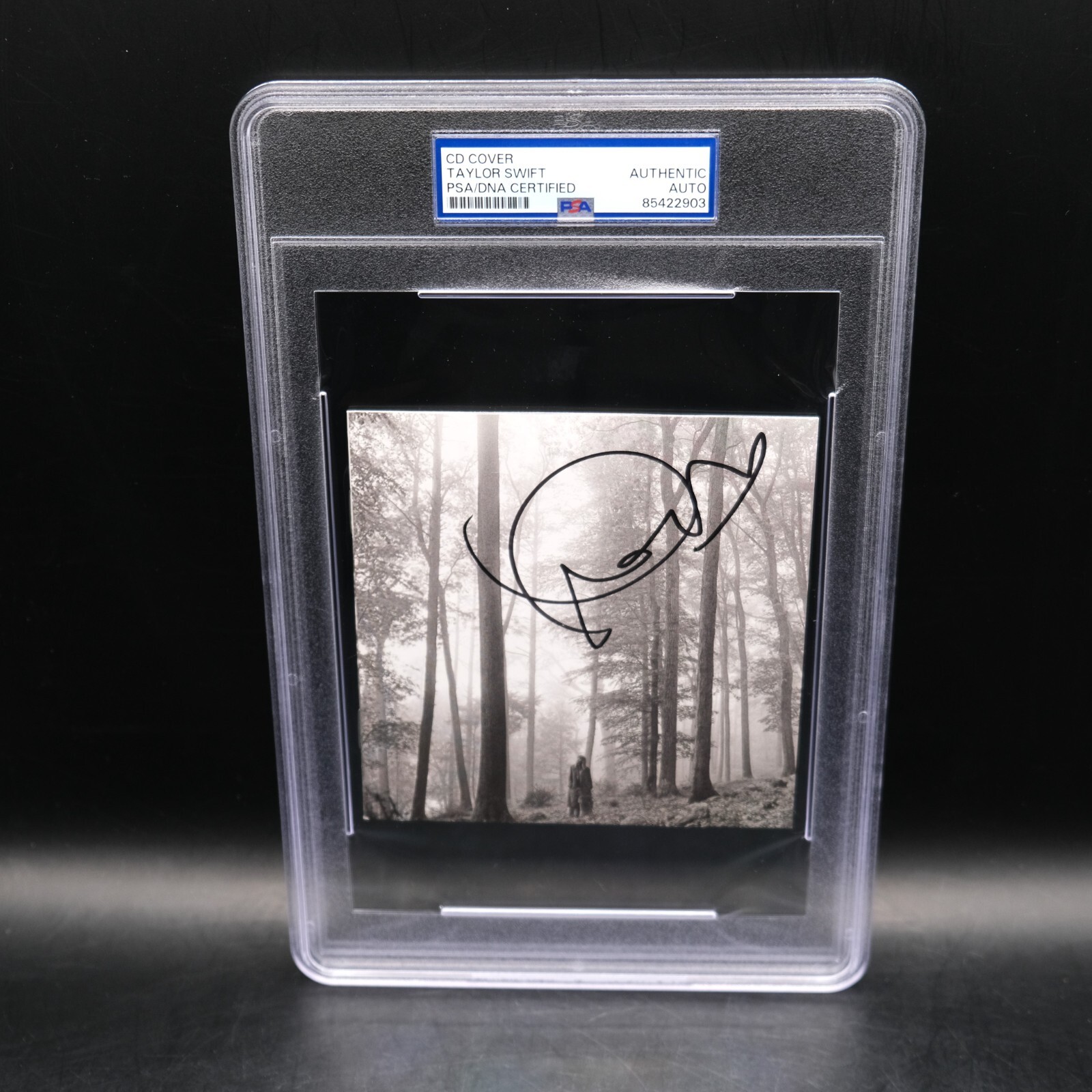 Drunk Heart Taylor Swift Signed Folklore CD Booklet Autographed PSA/DNA Slabbed