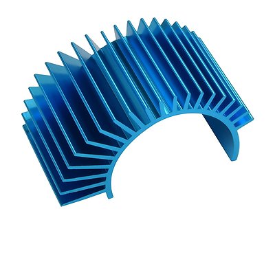 Apex RC Products 540 / 550 Blue Aluminum Heat Sink #8040