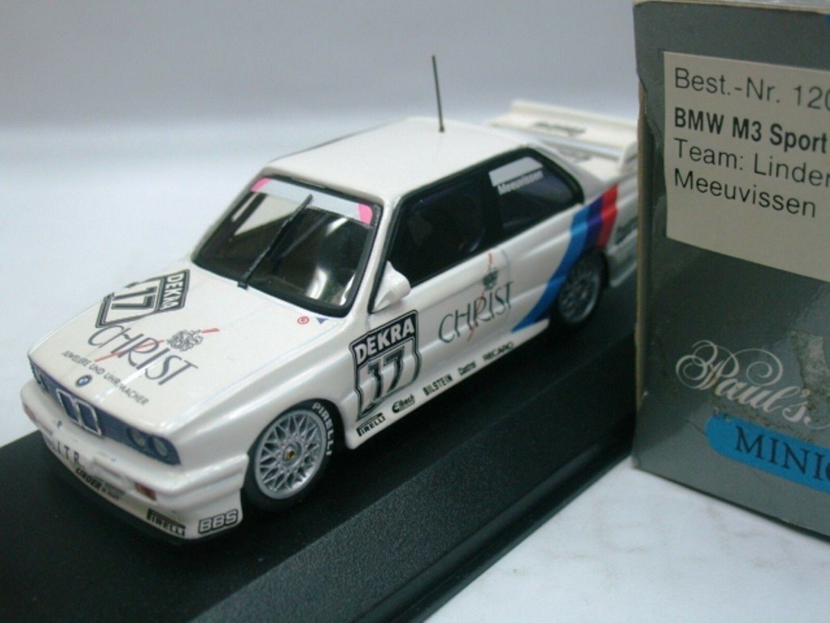 WOW EXTREMELY RARE BMW M3 E30 SE #17 Meeuvissen DTM 1991 1:43