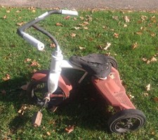 VINTAGE RED TRICYCLE - AS IS - PARTS/RESTORE/DECOR