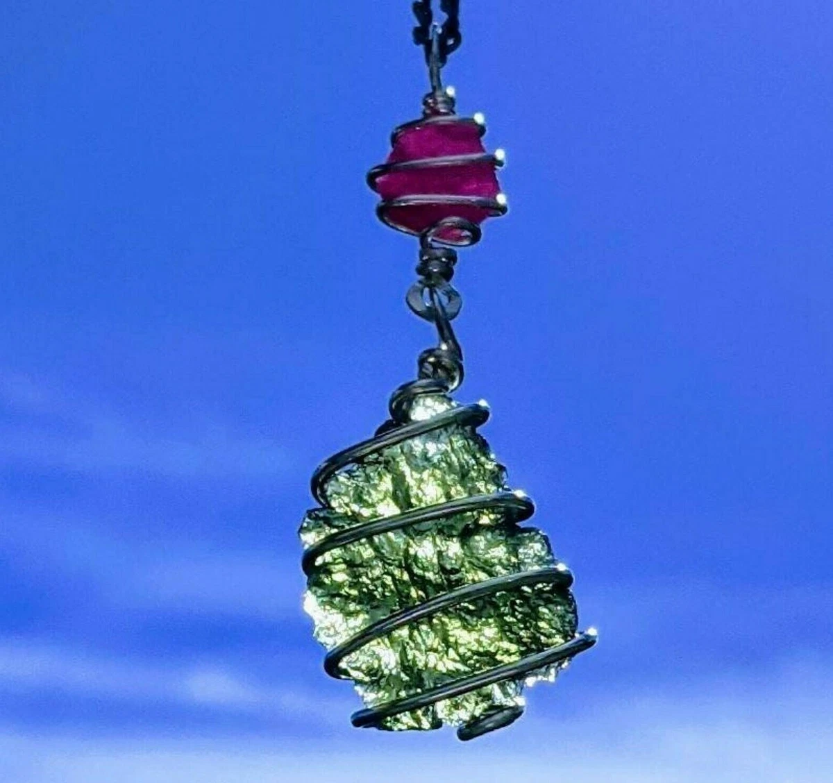 Genuine 2024 moldavite necklace