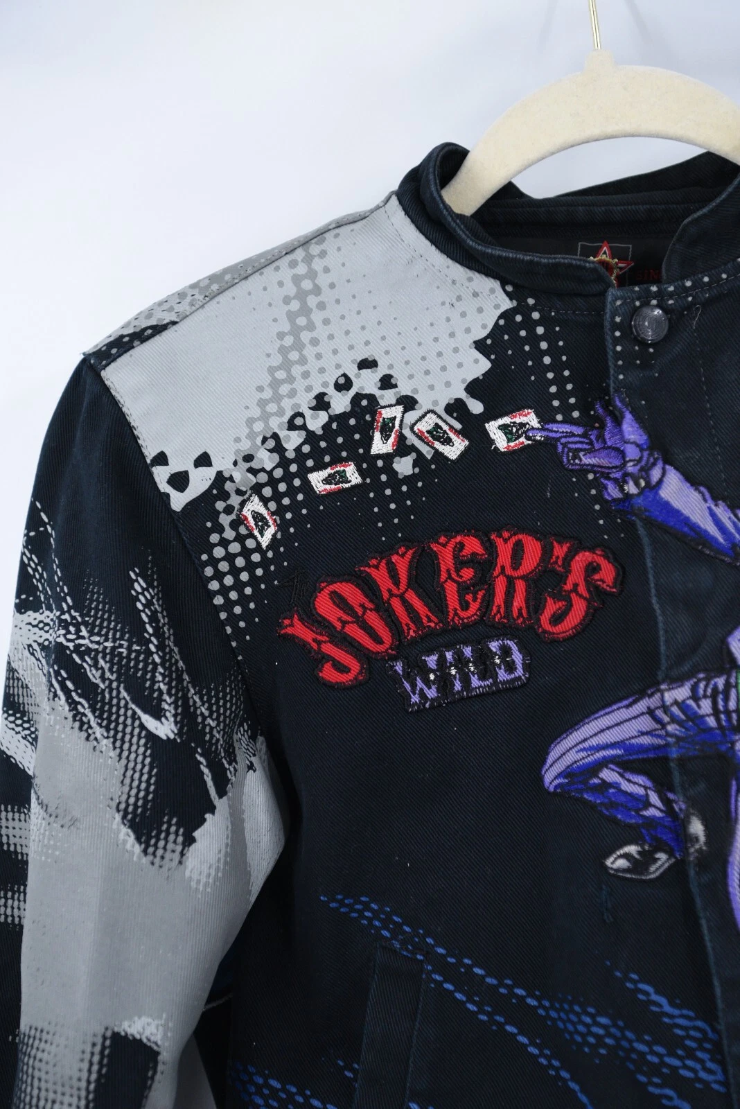 Batman Joker Jeff Hamilton Youth Medium Baseball Jacket